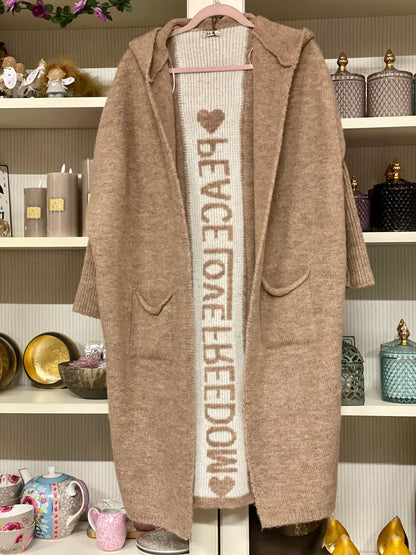 Peace Cardigan fra Liva K