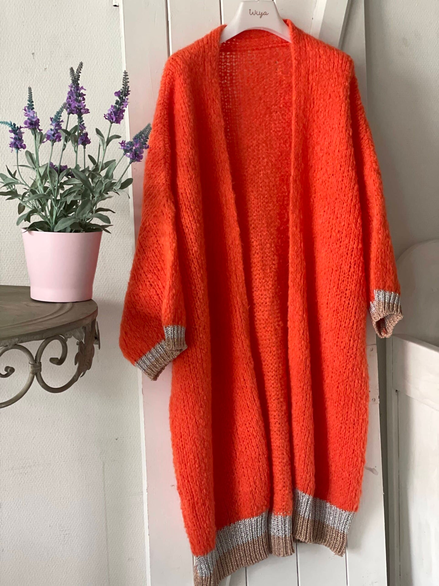 Flora orange cardigan / LIVA K