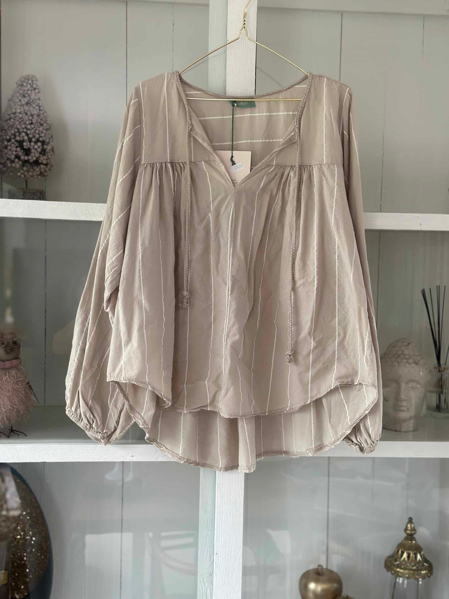 Tammi beige skjortebluse / Liva K