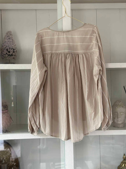 Tammi beige skjortebluse / Liva K