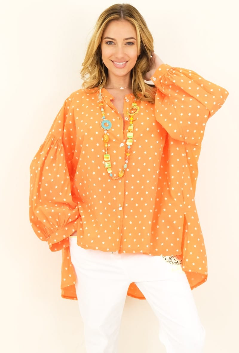 Star skjorte orange/ Liva K
