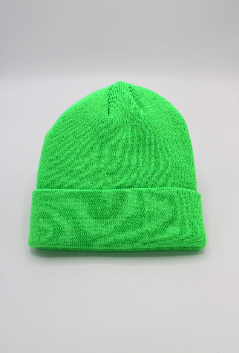 Neon grøn Beanie hue