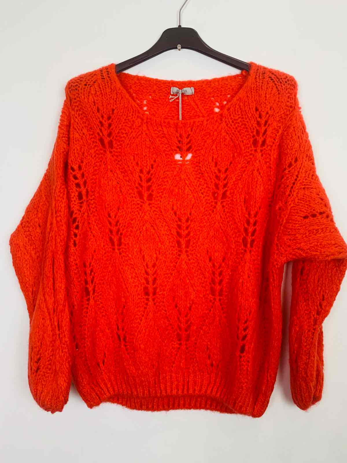 Iben rød / orange sweater / Liva K